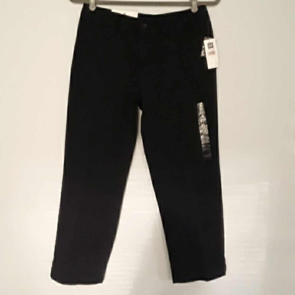 NWT GAP Cropped, Straight leg Pants/Trousers, Black, Size 2